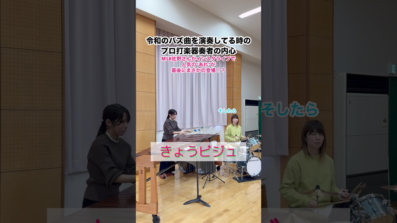 ビジュイイ(はずない)じゃん。#marimba #music #milk  #shortvideo #jpop #カズー #演奏してみた #drums #shorts