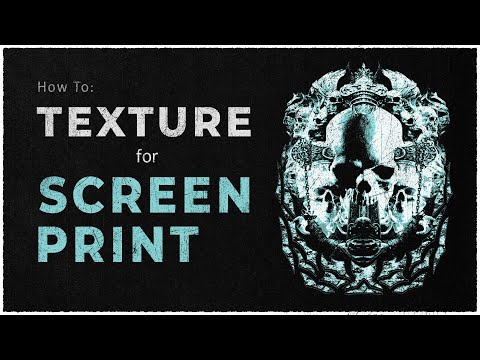 How To Texture Your Screen Printed Design (2 Minute Photoshop Tutorial)