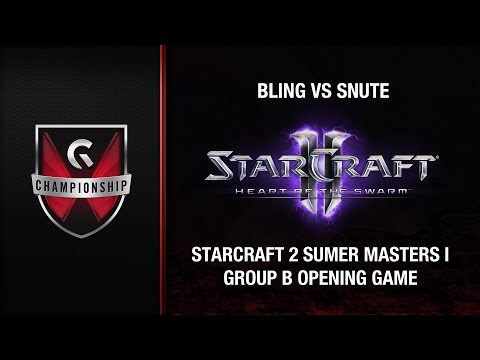 Bling vs Snute - GC's 2015 Starcraft 2 Summer Masters I (Group B Opening Game)
