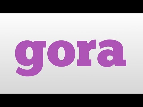 gora meaning and pronunciation