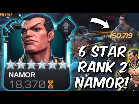 6 Star Rank 2 Sig 200 Namor Rank Up & Beyond God Tier Gameplay! - Marvel Contest of Champions