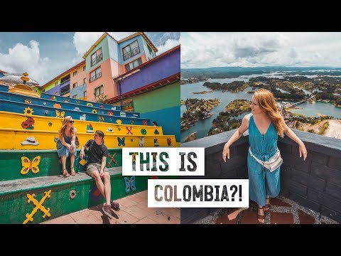 The Most BEAUTIFUL TOWN IN COLOMBIA! - Exploring Guatapé & Piedra del Peñol
