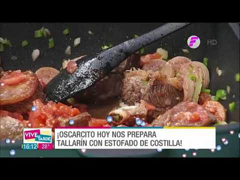 Tallarín con estofado de costilla