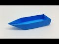 How To Make A Paper Boat Canoe For Kids That Floats Origami Boat Tutorial