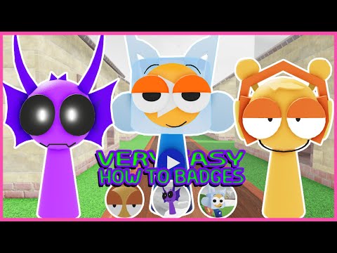 Roblox Update - How to get 3 Badges in 3D Sprunki Retroplay