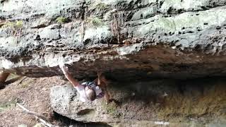 Video thumbnail of Velký Grc, 7C. Labák