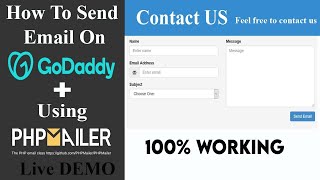 How to Send Email on GoDaddy Hosting using PHPMailer in PHP | Latest GoDaddy Updated 2021