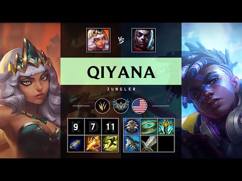 Qiyana Jungle vs Ekko - NA Challenger Patch 25.21