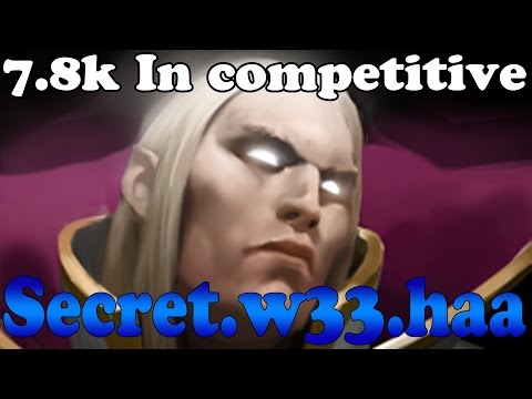 Dota 2 - Secret.w33.haa 7800MMR in competitive - Full Game - FrankFurt Major