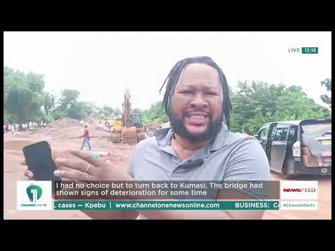 Mampong–Ejura Highway SHUT DOWN After Collapsed Sataso Bridge | News Feed