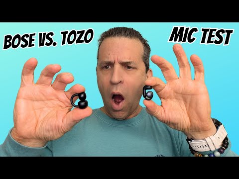 Bose Ultra Open Earbuds Vs  Tozo Open EarRing Earbuds Call Mic Test