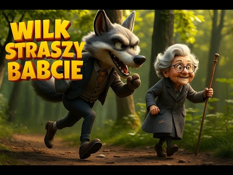 Wilk straszy babcię Animacja - Piosenki Dla Dzieci