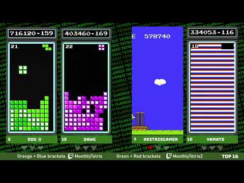 Masters February Part 1: Green, Red Brackets – Classic Tetris Monthly February 2021