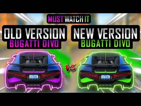 Extreme Car Driving Simulator | New😍Version Vs Old🤩 Version Bugatti Divo | Drag Race