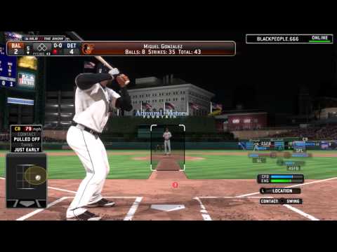 MLB 14 gameplay complete blowout versus user in ONLINE FRANCHISE PS4
