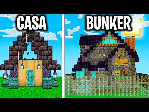 HO TRASFORMATO LA MIA CASA IN BUNKER SEGRETO con BELLAFACCIA - Minecraft ITA