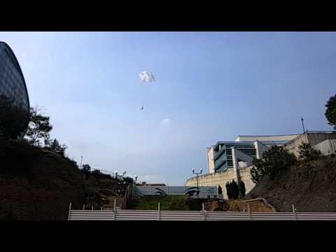 Testing small parachute with 180gr(1)