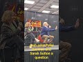 Josh asks Peter Davison and Sarah Sutton a question at the Comic Con 2024 #drwho #Comiccon2024