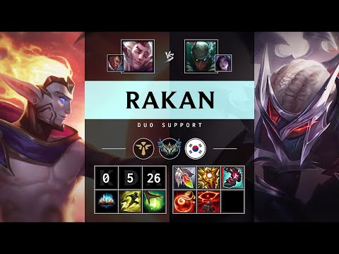 Rakan Support vs Pyke - KR Challenger Patch 25.20