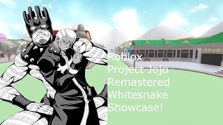 Roblox Project Jojo How To Get Wsoh Kenh Video Giải Tri Danh Cho - roblox project jojo remastered whitesnake showcase