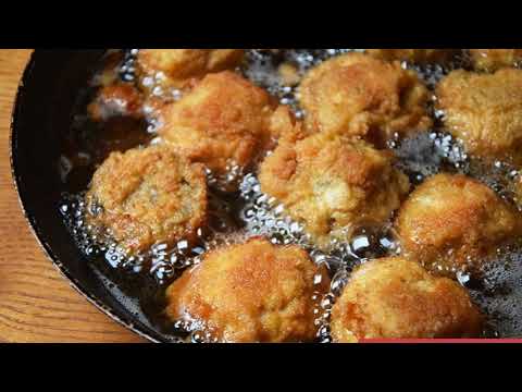 Chrupiące pieczarki w serowym cieście