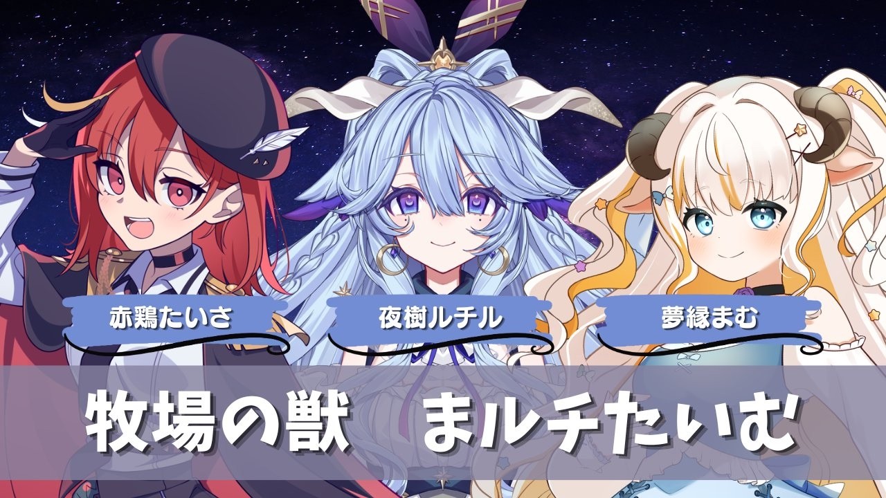 【steam版/ELDEN RING NIGHTREIGN】夜渡乙女円卓戦!牧場の獣 まルチたるむ (Eチーム)【赤鶏たいさ】