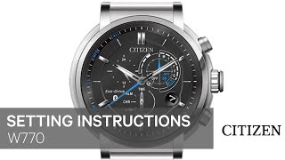 OFFICIAL CITIZEN SETTING INSTRUCTIONS: W770