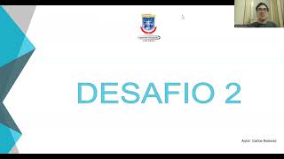 Desafio 2 - Carlos Ramirez
