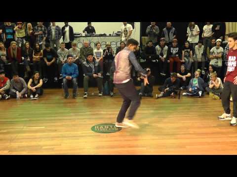 FSTV l UK Uni BBoy Champs 2013 l Solo l Top 16 Backfail vs Andrei