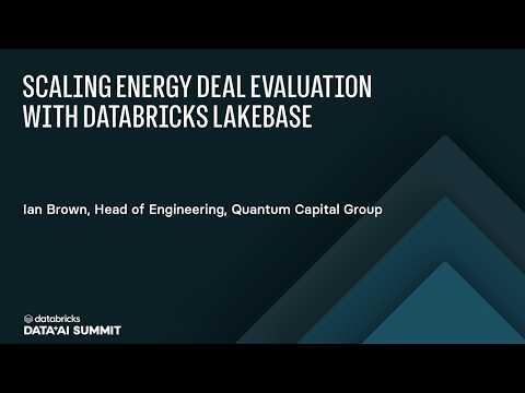 Watch: Scaling Enterprise Data: Lakebase for Legacy Systems and Operational Distribution