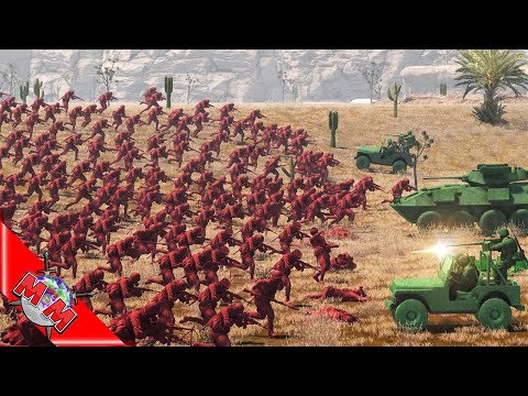 RED ARMY ATTACKS GREEN BASE! Nostalgic Battle Simulation | AMOW S5E8