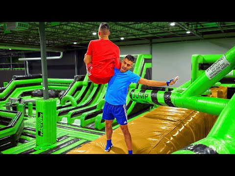 WWE MOVES AT THE INFLATABLE PARK 3