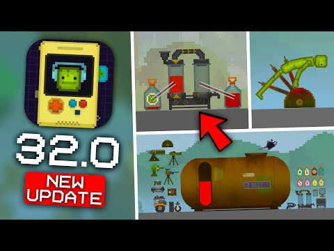 NEW UPDATE 32.0! NEW FLUIDS! NEW TURRETS! NEW MECHANISMS in Melon Playground