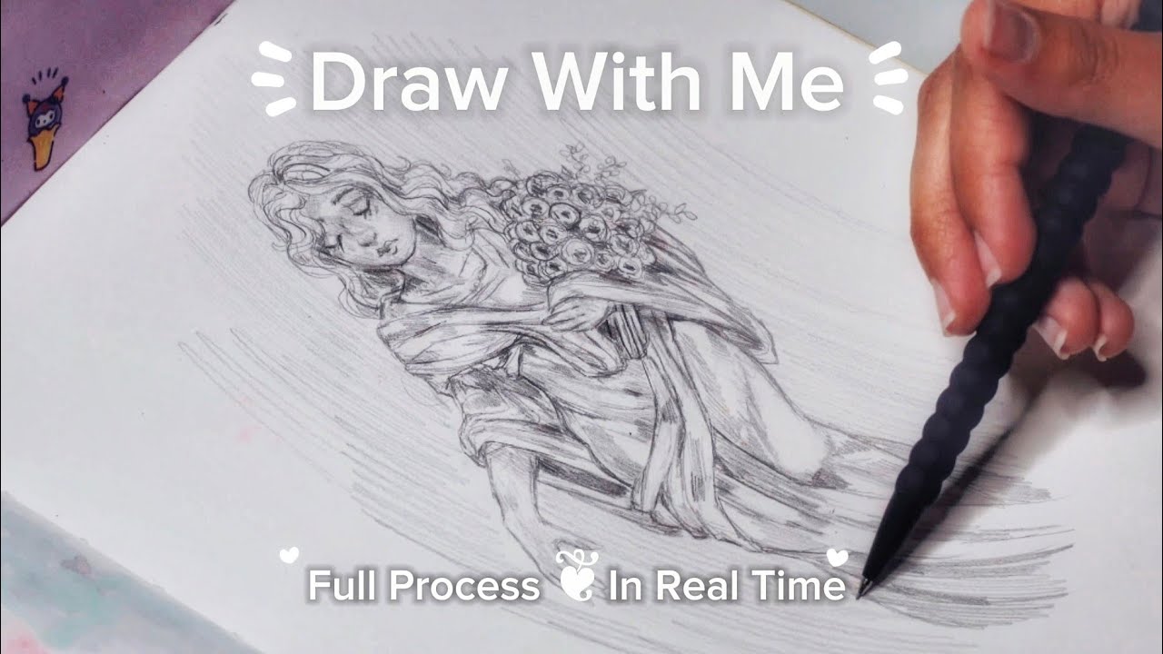 From Sketch To Finish  𓆩♡𓆪 Pencil Drawing In Real Time