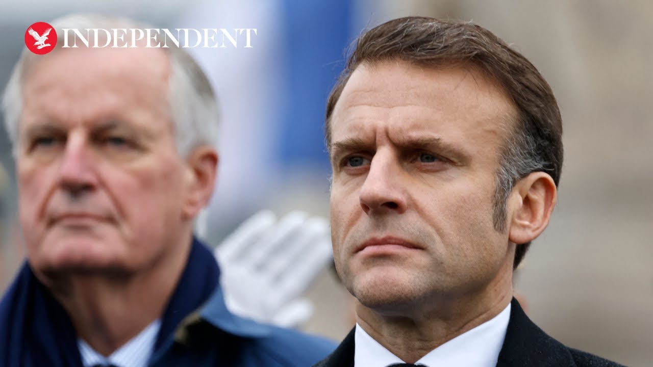 French president faces calls to resign as PM Barnier stands down after losing no confidence vote