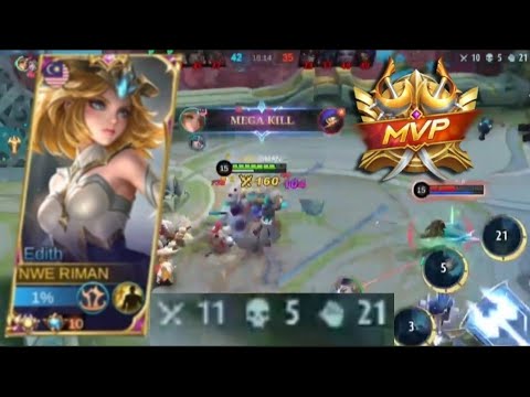 TOP GLOBAL SUPREME EDITH 11 KILLS HIGHLIGHTS | Mobile Legends ML
