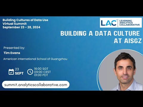 Building a Data Culture at AISGZ | Tim Evans