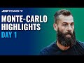Goffin Faces Cilic; Paire vs Thompson | Monte Carlo 2021 Day 1 Highlights