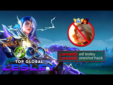 GLOBAL LANCELOT CAN'T REACT IN THIS LESLEY ONESHOT BUILD | TOP GLOBAL LESLEY BEST BUILD 2023