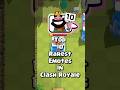 Top 10 Rarest Emotes In Clash Royale Clashroyale Emotes Tes