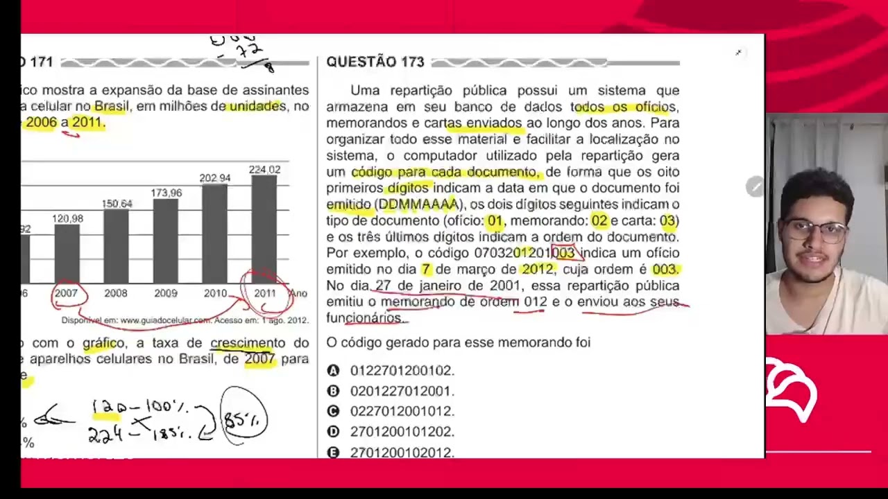 Resolução em Vídeo — Questão 158 ENEM 2017 PPL