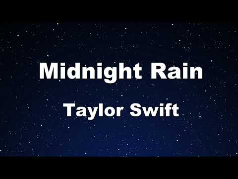 Karaoke♬ Midnight Rain -Taylor Swift 【No Guide Melody】 Instrumental