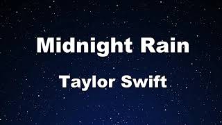 Karaoke♬ Midnight Rain -Taylor Swift 【No Guide Melody】 Instrumental