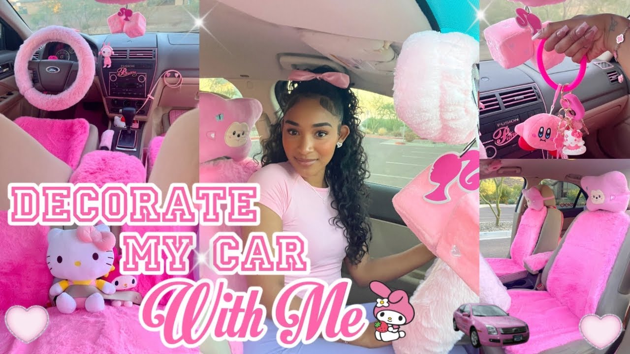 Decorate My Car With Me 2023 ♡ Car Transformation + Pink Girly Vibe’s !