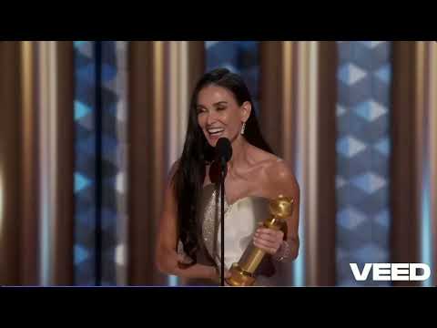 El discurso de Demi Moore tras ganar su primer Globo de Oro