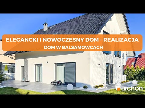 Dom w balsamowcach –  Elegancka realizacja projektu z poddaszem użytkowym I ARCHON+ Projekty Domów