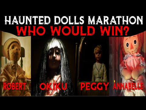 , title : 'Haunted Dolls Marathon | Who Would Win? Robert | Okiku | Peggy | Annabelle'