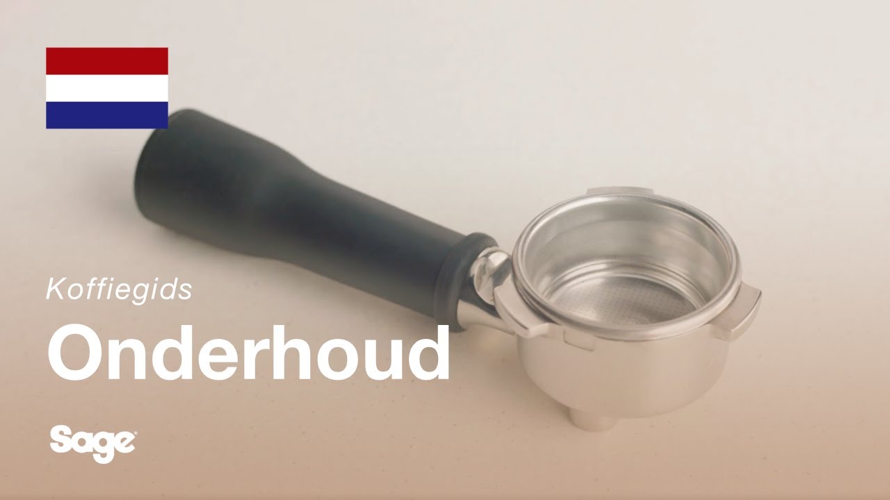 Hoe je het portafilter en de filtermand schoonmaakt