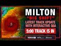#BREAKING: "BIG SHIFT" IN TRACK: Hurricane Milton's New Cone with Live Q&A | Tracking the Tropics