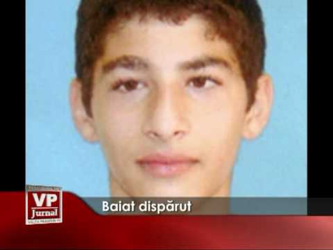 Baiat disparut